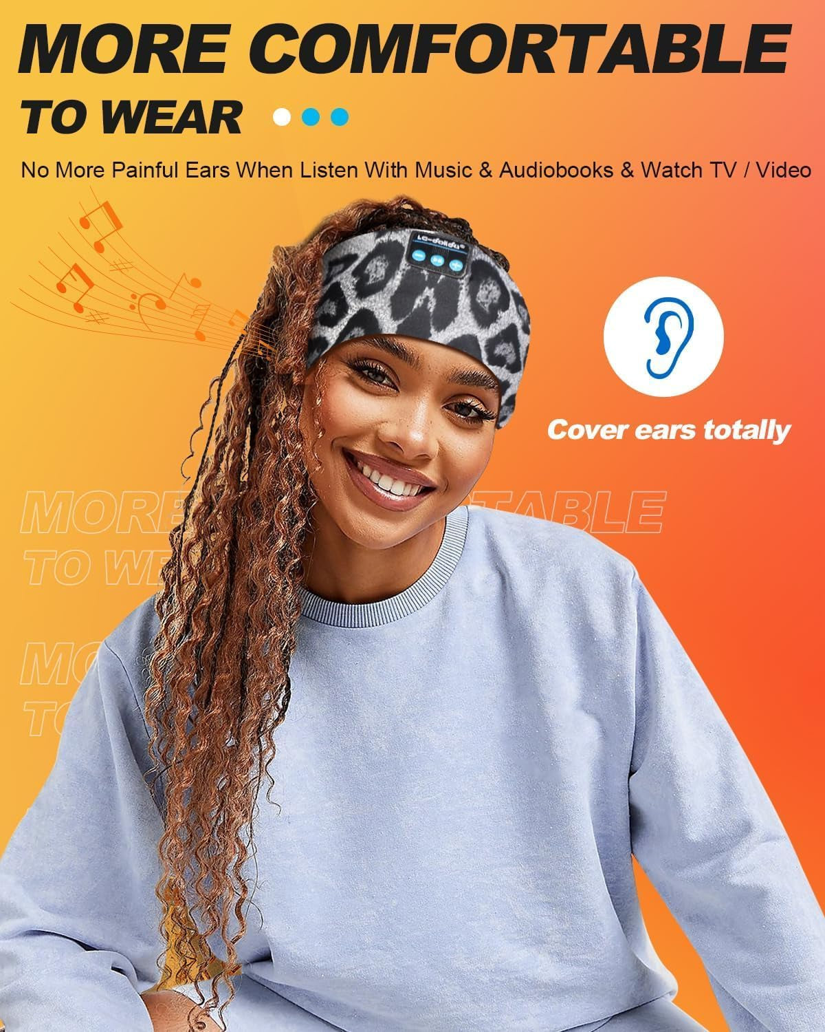 Sleep Headphones Bluetooth, Headband Headphones Earphones Wireless, Sleep Mask for Sleeping, Sports, Gifts, Workout, Jogging, Yoga,Insomnia, Air Travel, Meditation