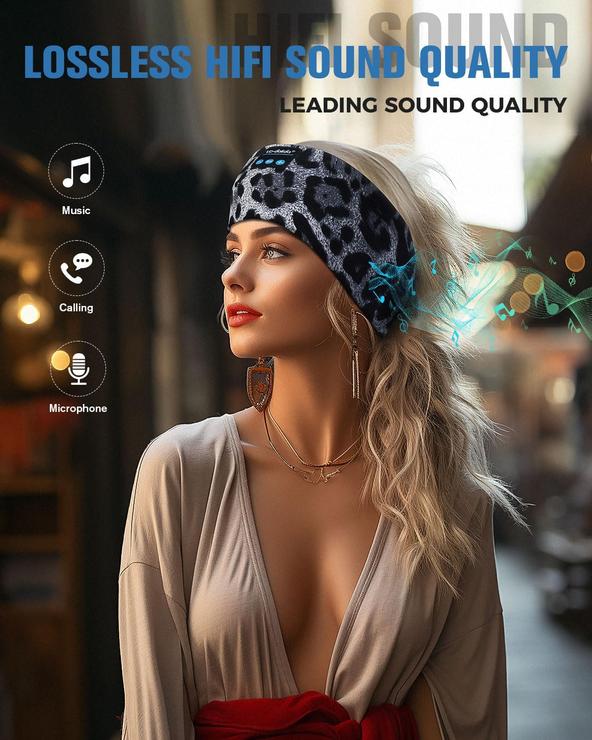 Sleep Headphones Bluetooth, Headband Headphones Earphones Wireless, Sleep Mask for Sleeping, Sports, Gifts, Workout, Jogging, Yoga,Insomnia, Air Travel, Meditation