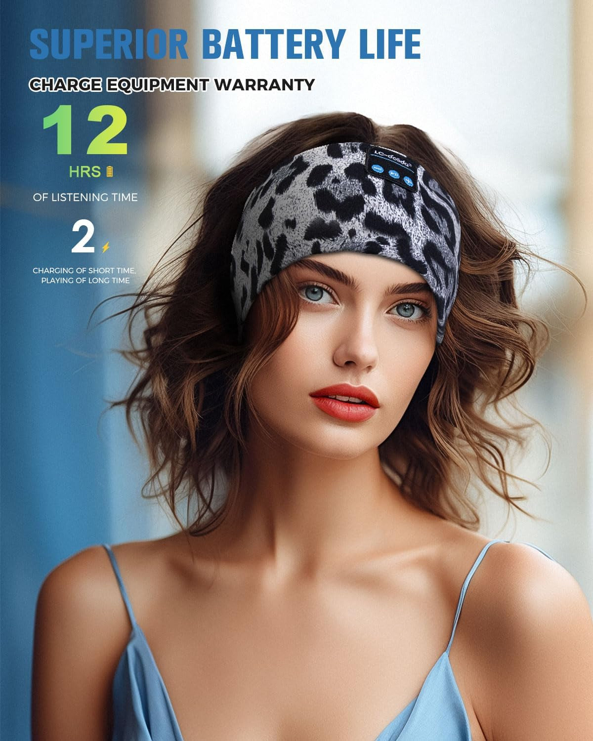Sleep Headphones Bluetooth, Headband Headphones Earphones Wireless, Sleep Mask for Sleeping, Sports, Gifts, Workout, Jogging, Yoga,Insomnia, Air Travel, Meditation